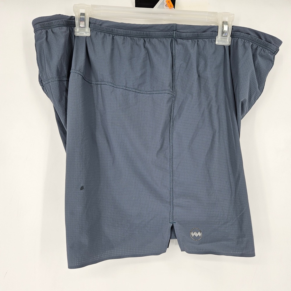 Janji Shorts Mens XL Gray Blue Performance Running Outdoors FLAWS‎ - Picture 6 of 10